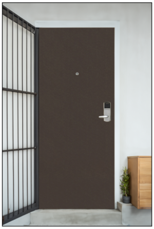 HDB Laminate Main Door 3X7 - Nappa Chocolatier