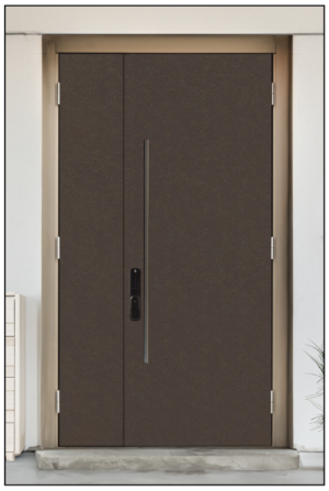 HDB Laminate Main Door 4X7 - Nappa Chocolatier