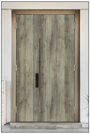HDB Laminate Main Door 4X7 - Bleached Barn Wood