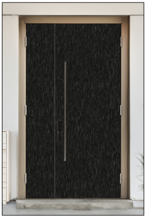 HDB Laminate Main Door 4X7 - Brushed Black